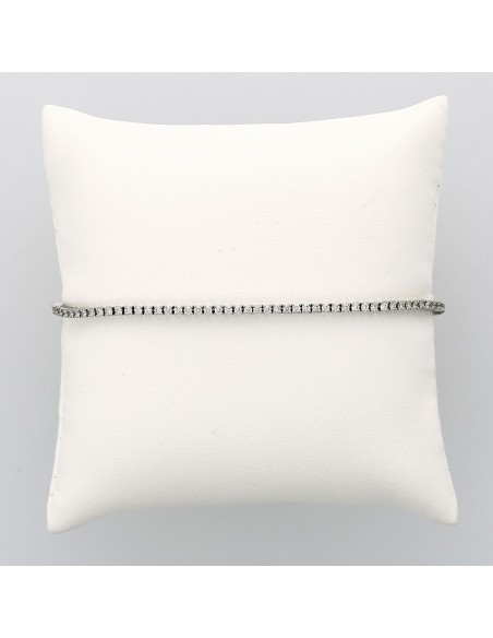 Bracelet rivière femme 86 diamants (1,41 carat) fermeture cliquet - or 18 carats