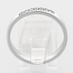 Alliance or et diamants Iris, lien 7 diamants serti grain, or 18 carat 2