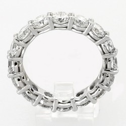 Alliance or et diamants Roxanne. Tour complet serti griffes diamants 3,73 carats - or 18 carats 2