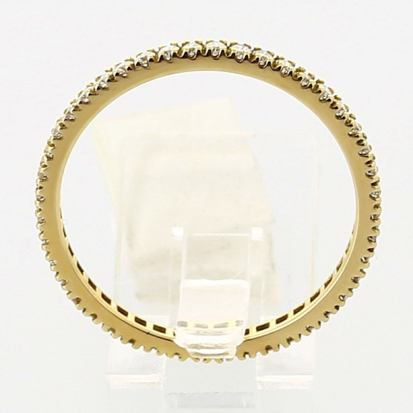 Alliance or et diamants Lara. Tour complet diamant - or 18 carats