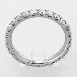 Alliance or et diamants Juliette, tour complet serti mini-griffes diamants 1,32 carat - or 18 carats 2