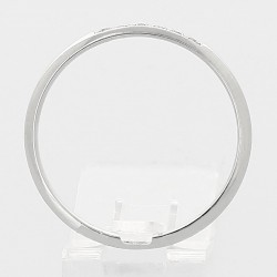 Alliance or et diamants Daniela. Jonc avec 6 diamants serti grains - or 18 carats 2