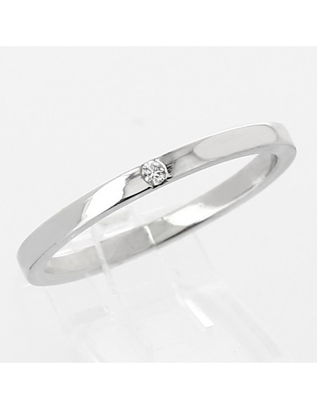 Alliance Femme or et diamant Lana, 1 diamant - or 18 carats