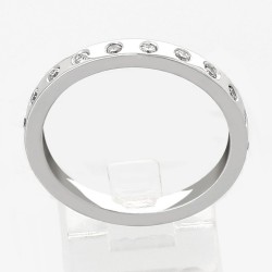 Alliance or et diamants Julie. Tour complet serti clos diamants 0,23 carat - or 18 carats 2