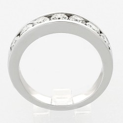 Alliance or et diamants Sophia. Demi tour serti rail avec 7 diamant pour 1,48 ct - or 18 carats 2