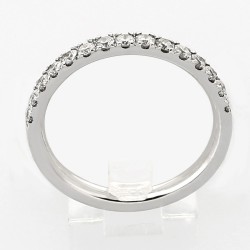 Alliance Femme or et diamants Eden, demi tour serti grains diamants pour 0,35 carat - or 18 carats 2