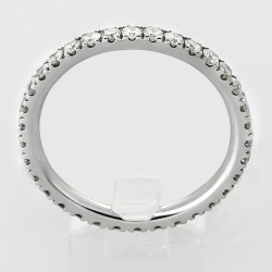 Alliance Femme or et diamants Cécile, tour complet micro serti 4 griffes diamants 0,72 carat - or 18 carats 2