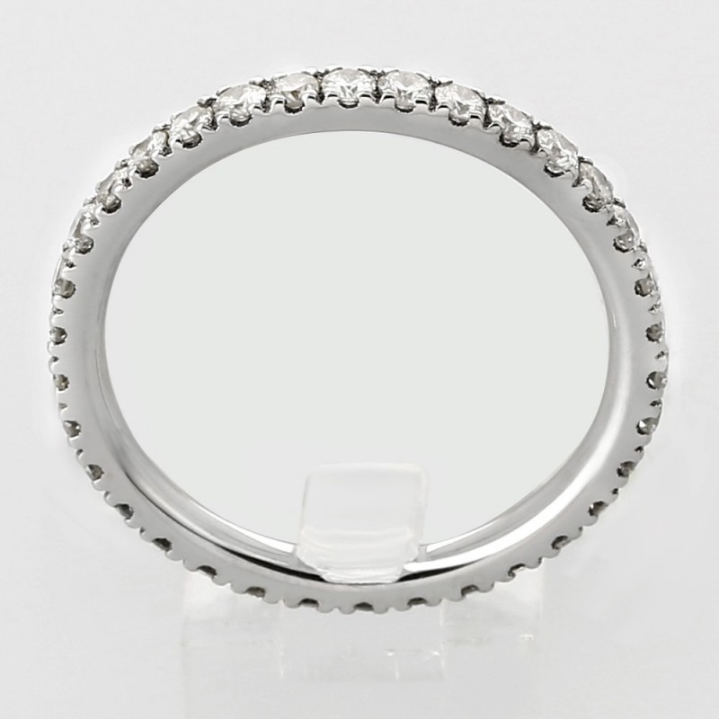 Alliance Femme or et diamants Cécile, tour complet micro serti 4 griffes diamants 0,72 carat - or 18 carats