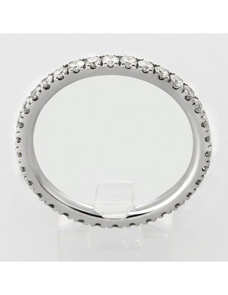 Alliance Femme or et diamants Cécile, tour complet micro serti 4 griffes diamants 0,72 carat - or 18 carats
