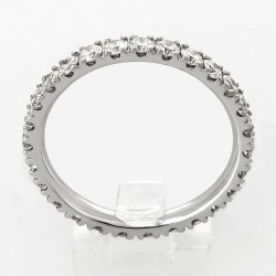 Alliance Femme or et diamants Astrid, tour complet serti mini-griffes diamants pour 1,08 carat - or 18 carats 2