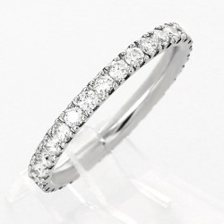 Alliance Femme or et diamants Mia, tour complet serti mini-griffes 31 diamants pour 1,01 carat - or 18 carats