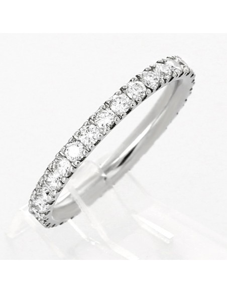 Alliance Femme or et diamants Mia, tour complet serti mini-griffes 31 diamants pour 1,01 carat - or 18 carats