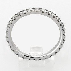 Alliance Femme or et diamants Mia, tour complet serti mini-griffes 31 diamants pour 1,01 carat - or 18 carats 2