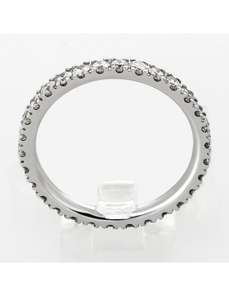 Alliance Femme or et diamants Dana, tour complet serti mini-griffes 31 diamants pour 1,01 carat - or 18 carats