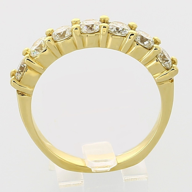 Alliance Femme or et diamants Alice, demi tour serti griffes diamants 1,40 carat - or 18 carats