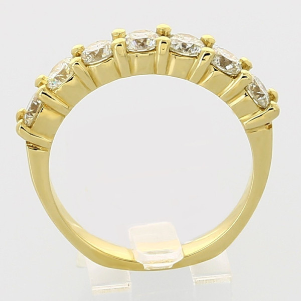 Alliance Femme or et diamants Alice, demi tour serti griffes diamants 1,40 carat - or 18 carats