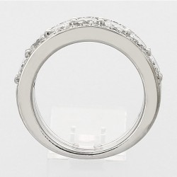 Bague or et diamants Isabella. 3 anneaux sertis de diamants - or 18 carats 2