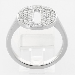 Bague or et diamants Odalie. Ajourée avec pavage diamant -  0,47ct - or 18 carats 2