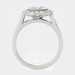 Solitaire or et diamants Deborah à entourage avec diamant de 1,03 ct - or 18 carats 2