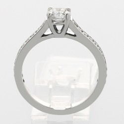 Solitaire or et diamants Audrey. 2