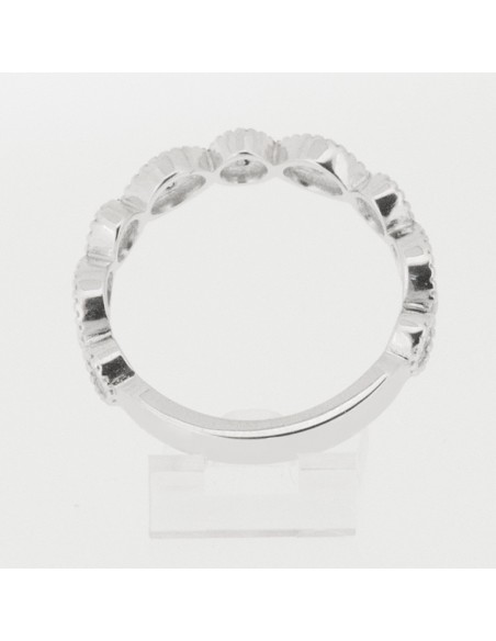 Alliance Femme or et diamants Flavie, diamants sertis dans motifs de forme navette - or 18 carats Alliance Femme or et diamants Flavie, diamants sertis dans motifs de forme navette - or 18 carats