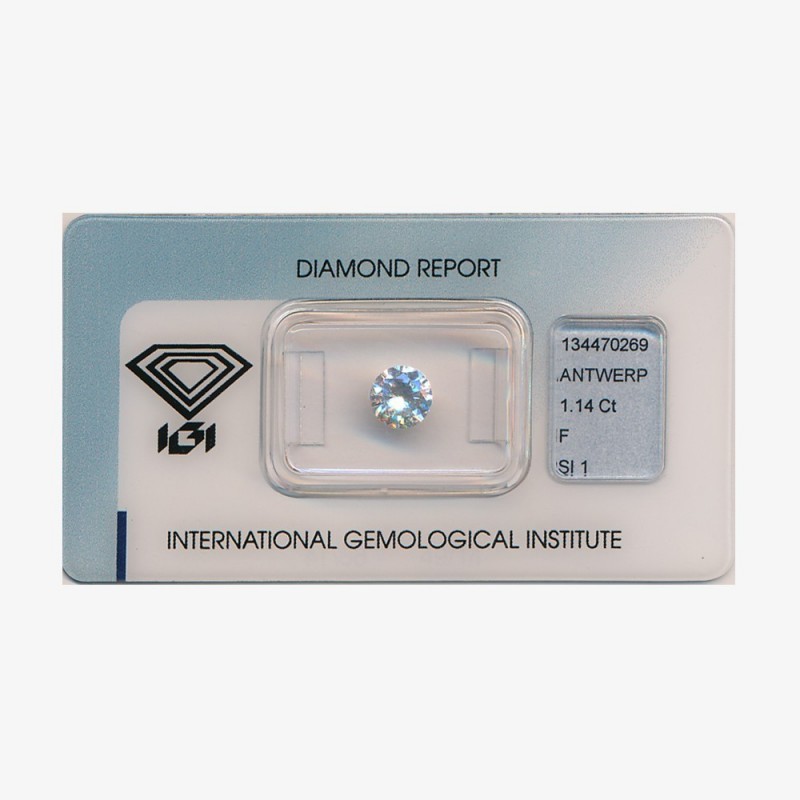 Diamant Rond 1,14ct F - SI1