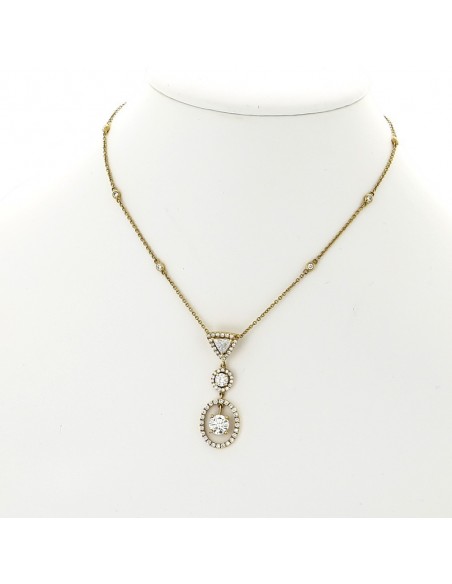 Collier or et diamants Amber - or 18 carats