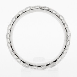 Alliance Femme or et diamants Helena, tour complet sertis en mini-griffes avec un total de 2,10 carats - en or 18 carats 2