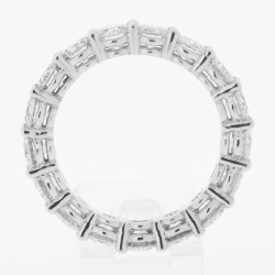 Alliance Femme or et diamants Elsa. Tour complet serti de diamants sur griffes en or 18 carats 2