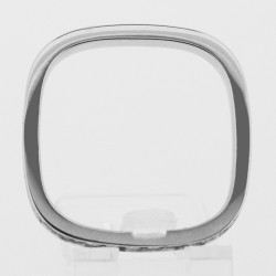 Alliance pour femme carré sertie de diamants en or 18 carats  2