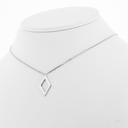 Pendentif motif losange tout  or 18 carats