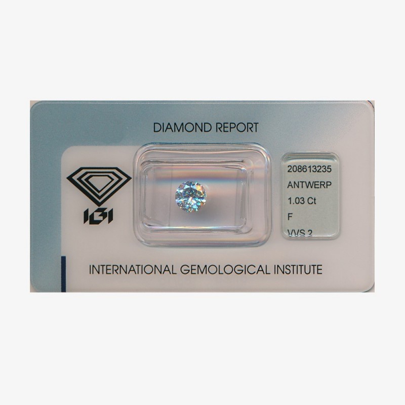 Diamant Rond 1,03ct F - VVS2