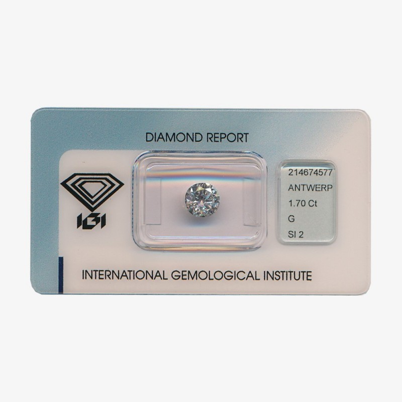 Diamant Rond 1,70 ct G - SI2