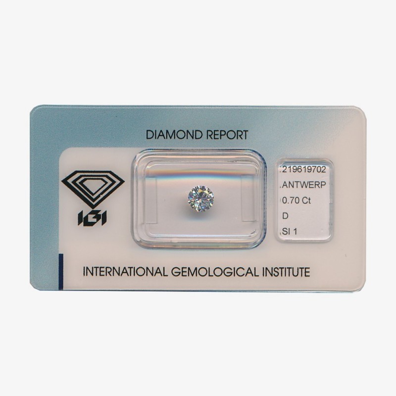 Diamant Rond de 0,70 ct D - SI1