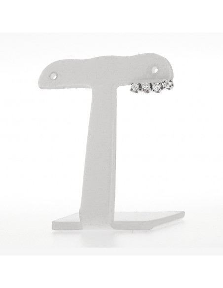 Ornement pour puce d'oreille - 4 diamants serti griffes