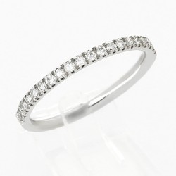 Alliance Femme or et diamants Romane