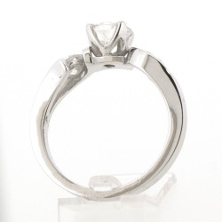 Bague or et diamants Julia. Trilogie avec un diamant central de 0,81 ct - or 18 carats 2