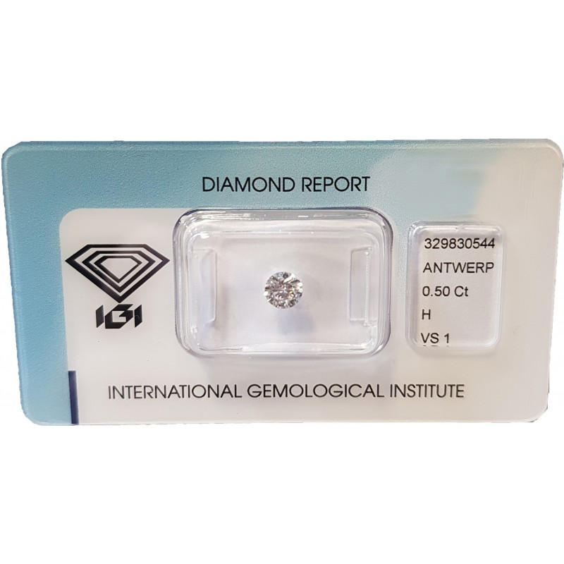 Diamant Rond 0,50ct H - VS1