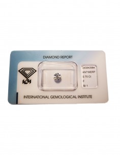 Diamant Rond 0,70ct F - SI 1