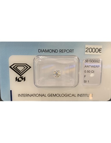 Diamant Rond 0,50ct F - SI1