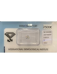 Diamant Rond 0,50ct E - VS2