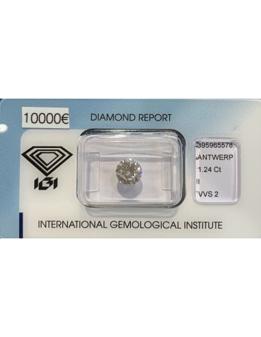 Diamant Rond 1,24ct I - VVS2