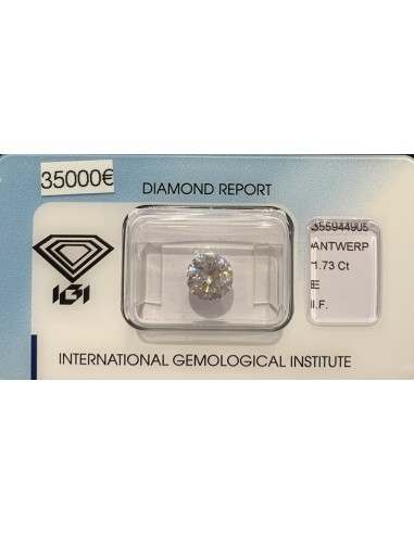 Diamant Rond 1,73ct E - IF