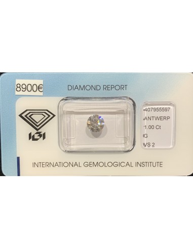Diamant Rond 1,00ct G - VS2