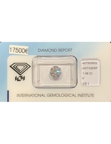 Diamant Rond 1,48ct F - VS1
