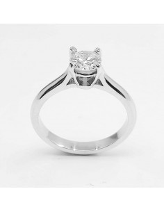 Solitaire or et diamant Duchesse 0,50ct. un diamant rond (brillant) de 0,50ct sur chaton 4 griffes - or 18 carats 2
