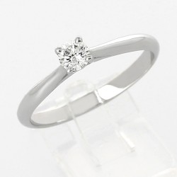 Solitaire or et diamant Flore