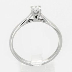 Solitaire or et diamant Flore 2