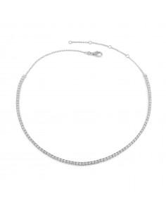 Collier or et diamants Aster. Rivière souple de 93 diamants - or 18 carats 2