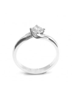 Solitaire or et diamant tourbillon, 1 diamant de 0,29 ct serti sur chaton 4 griffes - or 18 carats 2